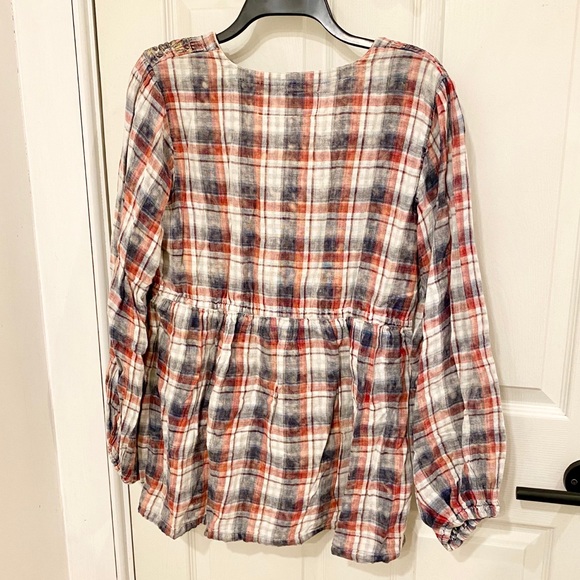 Anthropologie cotton peasant blouse - Picture 3 of 6